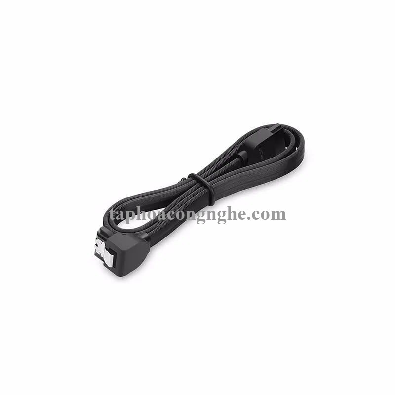 Ugreen 20998 Màu Đen Cáp SATA 3.0 dây dẹt Bẻ Góc 90 Độ 20998 30020998